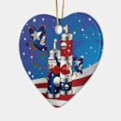 米国オーナメント セラミックオーナメント (左)