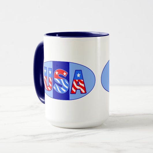 米国オーバルコーヒーマグ マグカップ (正面左)