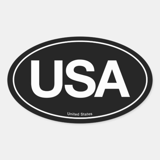 米国オーバル 楕円形シール (正面)