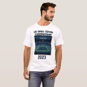 米国オープンテニス選手権2023のTシャツデザイン Tシャツ (正面フル)