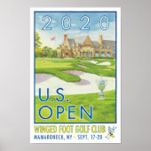 米国オープン2020翼足ゴルフクラブのギフト ポスター (正面)