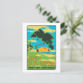 米国オープン2021トーリーパインズ南コースギフト ポストカード (スタンド正面)