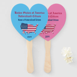 米国カスタマイズ国旗の地図アメリカ国民ピンクブルー ハンドファン