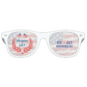 米国カスタム国旗の色7月4日 レトロサングラス (正面)