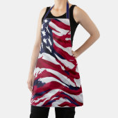 米国カスタム国旗パーソナライズされた- Patriotic Vibes エプロン (インサイチュ)