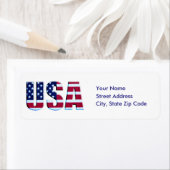 米国カスタム愛国国旗 ラベル (インサイチュ)