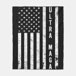 米国カッコいい黒人旗Ultで外出 フリースブランケット