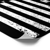 米国カッコいい黒人旗Ultで外出 ポスター (角)