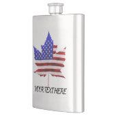 米国カナダフラスコカスタムUSAカナダフラッグドリンクフラスコ フラスク (左)