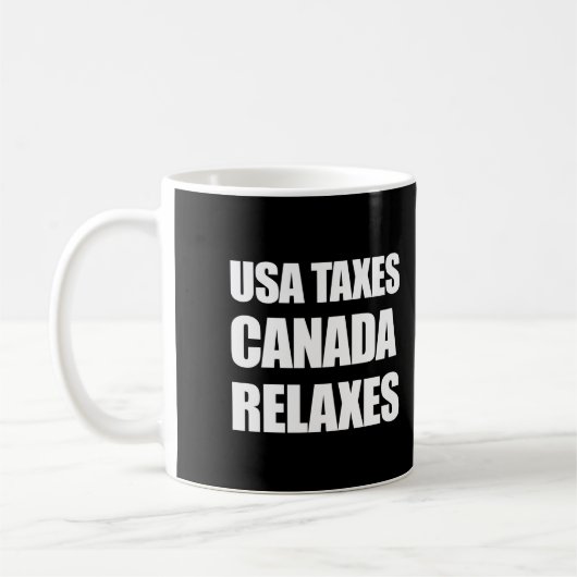 米国カナダ税リラックス コーヒーマグカップ (左)