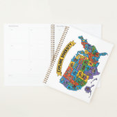 米国カラフルの旅行者の地図 – 多様性を探る プランナー手帳 (ディスプレー)