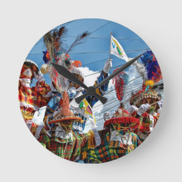 米国カラフルヴァージン諸島モッコジャンビジャンボリー ラウンド壁時計