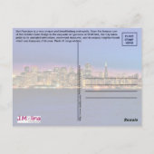 米国カリフォルニア州サンフランシスコ ポストカード (裏面)