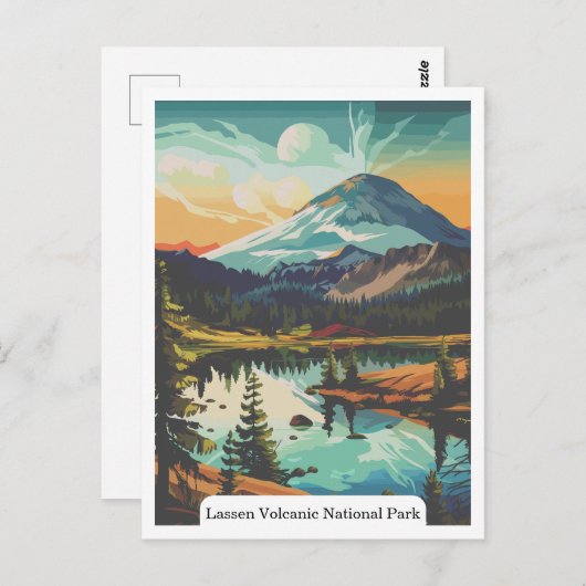米国カリフォルニア州ラッセン火山国立公園 ポストカード (正面/裏面)