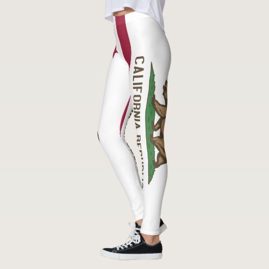 米国カリフォルニア州州州旗を持つレギンス レギンス (左)