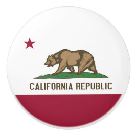 米国カリフォルニア州旗とセラミックノブの引っ張り セラミックノブ