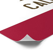 米国カリフォルニア州旗のポスター ポスター (角)