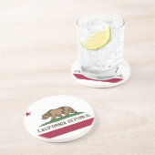 米国カリフォルニア州旗を持つコースター コースター (側面)