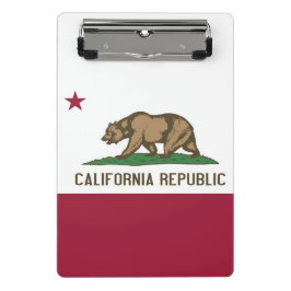 米国カリフォルニア州旗を持つミニクリップボード ミニクリップボード