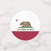 米国カリフォルニア州旗を持つ表紙吹雪 コンフェッティ (スモール正面)