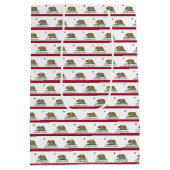 米国カリフォルニア州旗抱き枕 ミディアムペーパーバッグ (裏面)