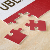 米国カリフォルニア州旗 ジグソーパズル (側面)