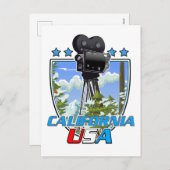 米国カリフォルニア州 シーズンポストカード (正面/裏面)