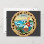 米国カリフォルニア州 ポストカード (正面/裏面)