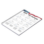 米国カレンダー2024 ノートブック (左側)