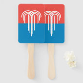 米国カンザスシティー州旗を持つハンドファンのセット ハンドファン (正面&裏面)