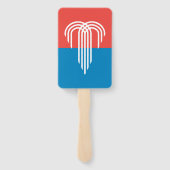 米国カンザスシティー州旗を持つハンドファンのセット ハンドファン (裏面)