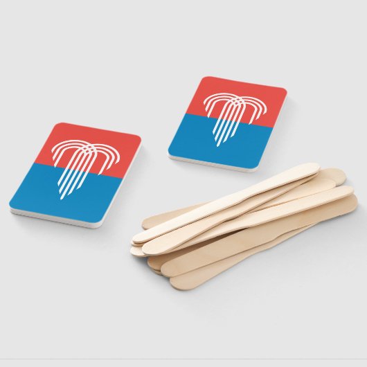 米国カンザスシティー州旗を持つハンドファンのセット ハンドファン (組立なし)