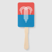 米国カンザスシティー州旗を持つハンドファンのセット ハンドファン (正面)