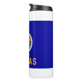 米国カンザス州旗とサーマルタンブラー タンブラー (回転右)