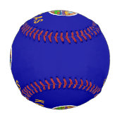 米国カンザス州旗を持つ愛国野球 野球ボール (裏面)