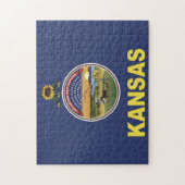 米国カンザス州旗 ジグソーパズル (縦)