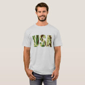 米国カーキ迷彩徴候 Tシャツ (正面フル)