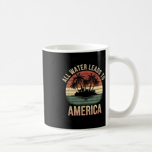 米国ガルフアメリカユーモアのあるトランプ愛国主義2025 コーヒーマグカップ (右)