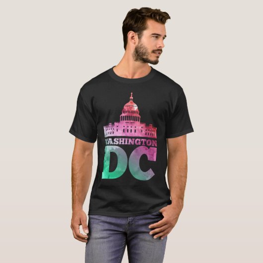 米国キャピタルワシントンDCキャピトルヒル Tシャツ (正面フル)