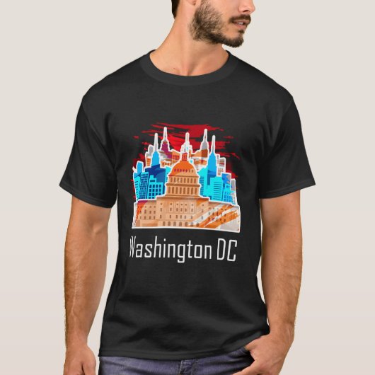 米国キャピタルワシントンDcキャピトル Tシャツ (正面)
