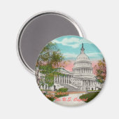米国キャピトルヴィンテージ磁石 マグネット (正面/裏面)