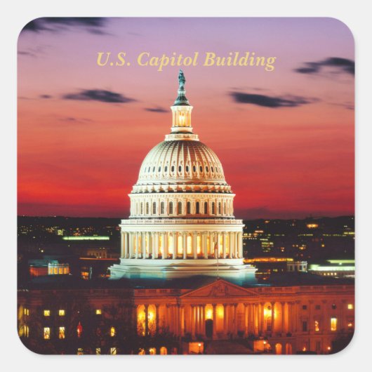 米国キャピトル建物 スクエアシール (正面)