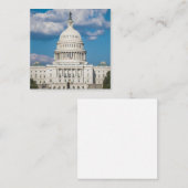 米国キャピトル建物 スクエア名刺 (正面/裏面)