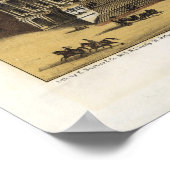 米国キャピトル， 1871 (Sachse) BigMapBlog.com ポスター (角)