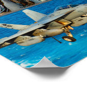 米国キャリアジェット航空「モンタージュ」 ポスター (角)