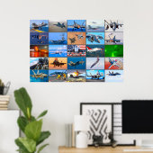 米国キャリアジェット航空「モンタージュ」 ポスター (ホームオフィス)