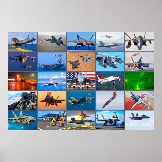 米国キャリアジェット航空「モンタージュ」 ポスター (正面)