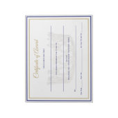 米国クラウン証明書賞 ノートパッド (回転)