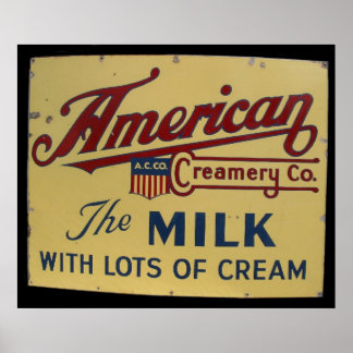 米国クリーモリー共同ヴィンテージ標識 ポスター