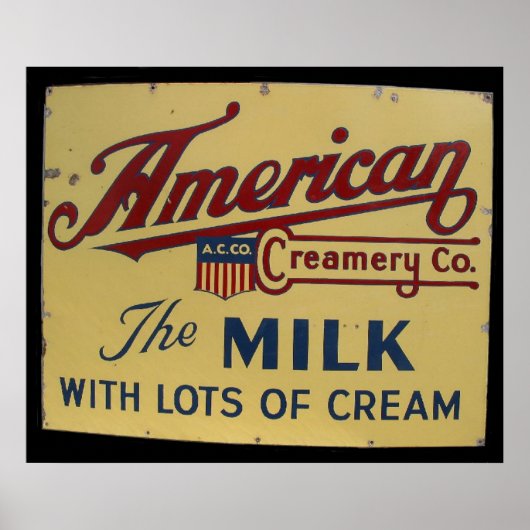 米国クリーモリー共同ヴィンテージ標識 ポスター (正面)